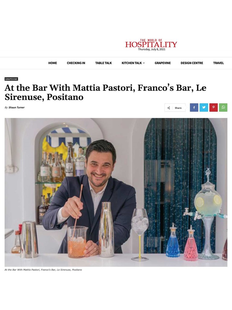 World Of Hospitality (8Th July 2021) Le Sirenuse Page 1
